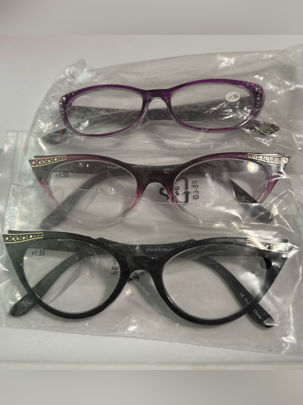 Trio of Reading Glasses, 1.50